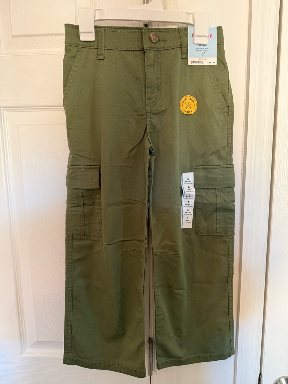 Cat & Jack Olive Green Cargo Pants - Utility Style